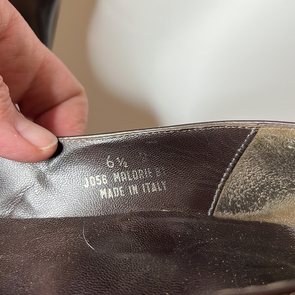 Coach All Leather Brown Made in Italy Pumps Square Toe Size 6.5B - Picture 6 of 13